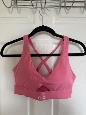 Clb Pink Cross-Back XL Support Sports Bra